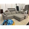 Image 2 : Thomasville Grey Fabric Sectional With Storage