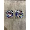 Image 1 : Lot Of 2 Packs Of Edmonton Oiler Pro Hockey Crest Stickers - 24 PCS Each