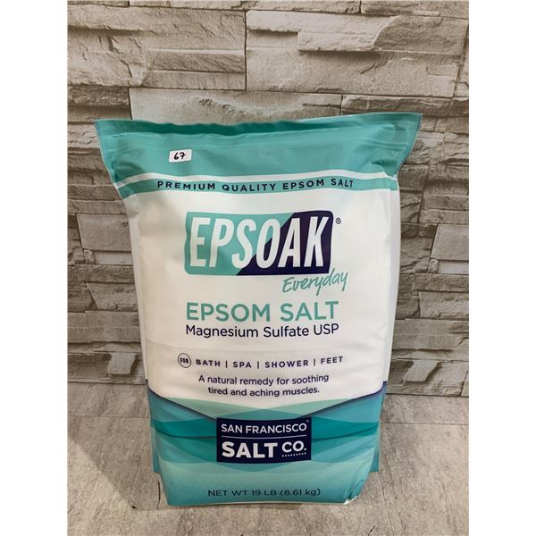 19 LBS Bag Of Epsoak Epsom Salts