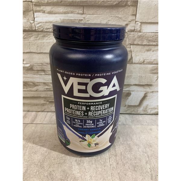 Vega Performance Protein - Recovery Plant Based Protein Powder - Creamy Vanilla Flavour