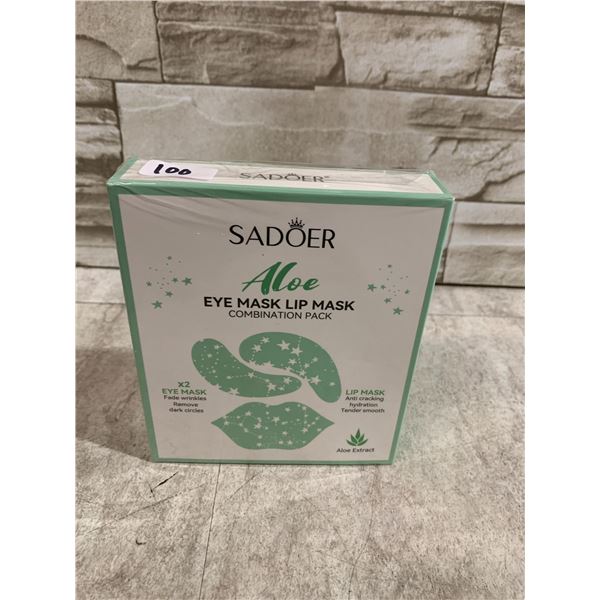 SADOER Aloe Eye Mask Lip Mask Combination Pack