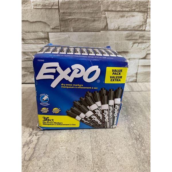 36 Pack Of Black EXPO Dry Erase Markers