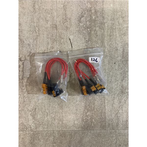 Lot Of  2 4 Packs Of Different Sized Fuse Tap Adapters