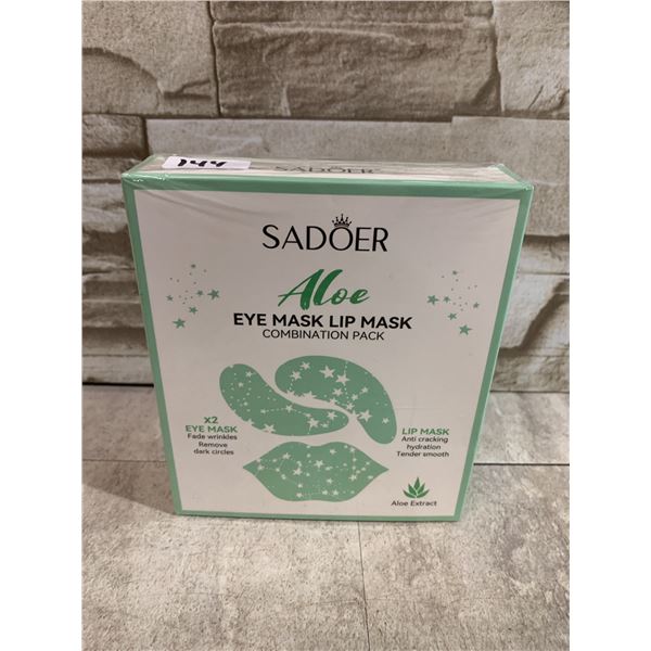 SADOER Aloe Eye Mask Lip Mask Combination Pack