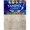 Image 2 : Tampax Compact Duopack - 30 Tampons - 16 Super Absorbency - 14 Super Plus Absorbency