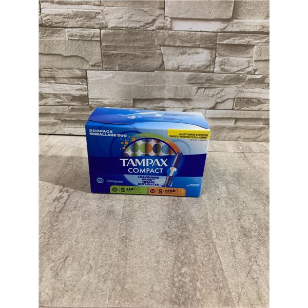 Tampax Compact Duopack - 30 Tampons - 16 Super Absorbency - 14 Super Plus Absorbency