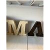 Image 1 : Lot Of 2 Metal Letters - M & A