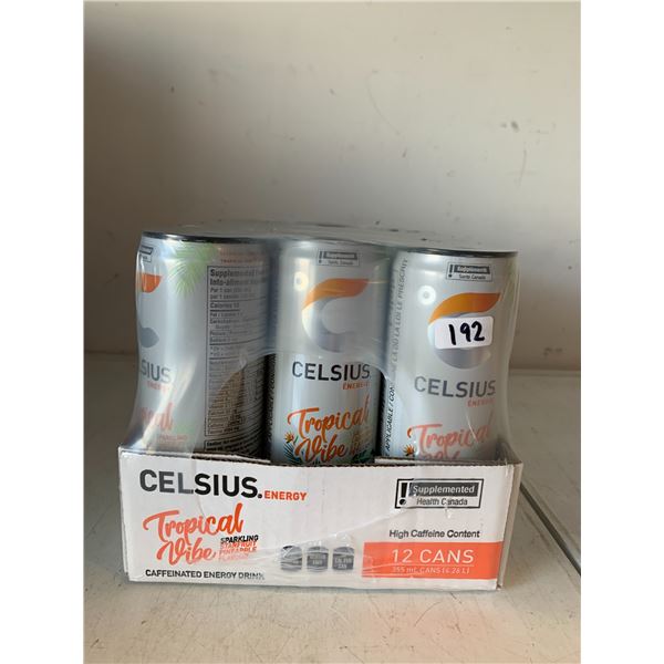 Flat Of 12 Celsius Tropical Vibe Cans