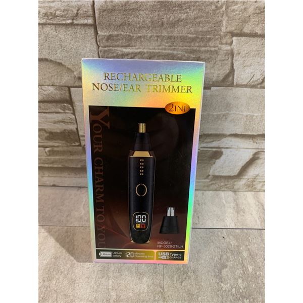 Rechargable Nose/Ear Trimmer 2 In 1 - Model: RF-3028-2T-LH