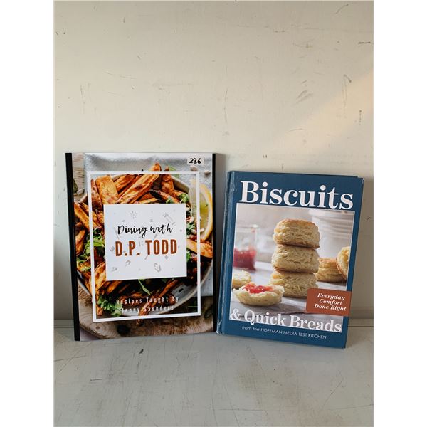 Lot Of 2 Books - Dining With D.P Todd & Biscuits & Quick Breads