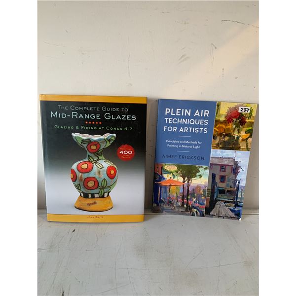 Lot Of 2 Books - The Complete Guide To Mid Range Glazes & Plein Air Techniques For Artists