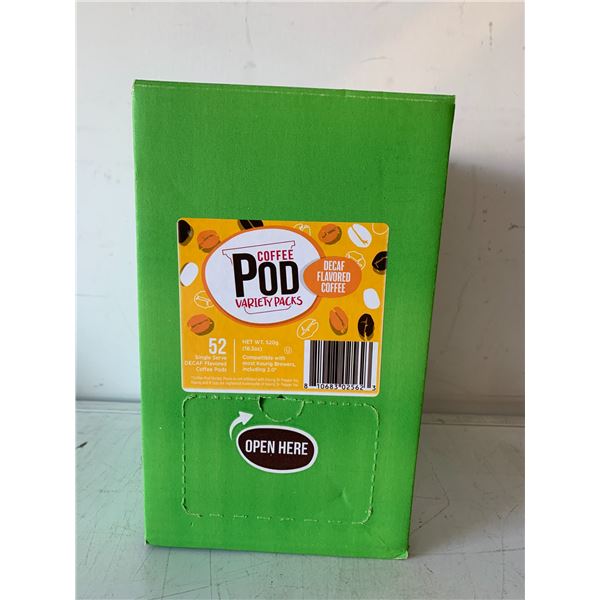 Coffee Pod Variety Packs - Decaf Flavoured Coffee - 52 Single Serve Pods