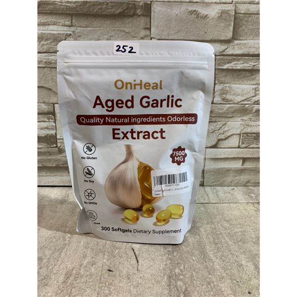 OniHeal Aged Garlic Extract - 300 Softgels Dietary Supplement