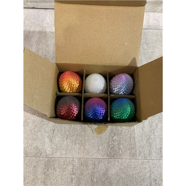 6 Pack Of Mini 3D Printed Dragon Eggs With Dragons Inside