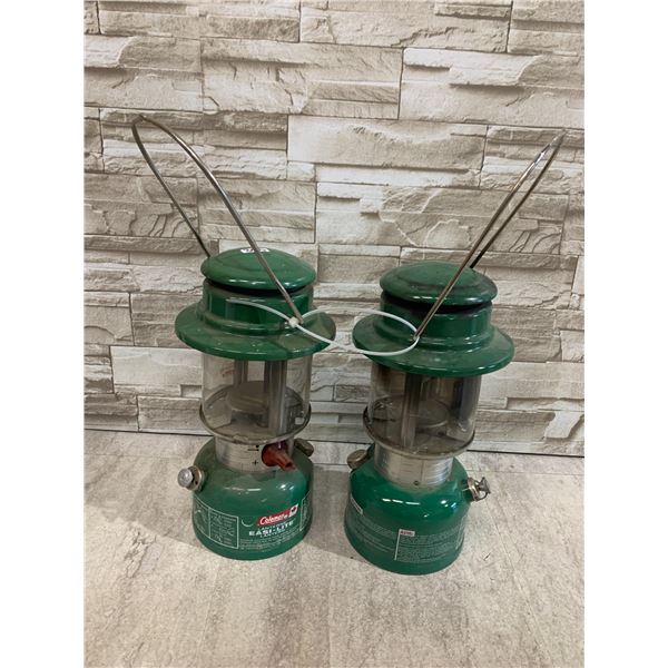 Lot Of 2 Green Coleman Lanterns