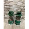 Image 1 : Lot Of 2 Green Coleman Lanterns