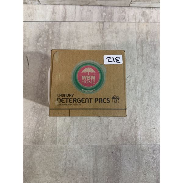WBM HOME Evergreen Laundry Detergent Pacs - 32 Pack