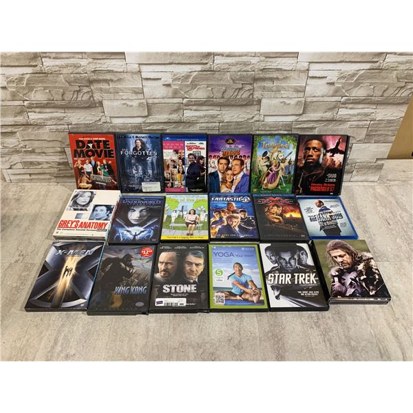 Box With 18 Assorted DVDs