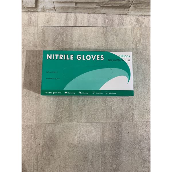 100 PCS - Nitrile Gloves - Medium