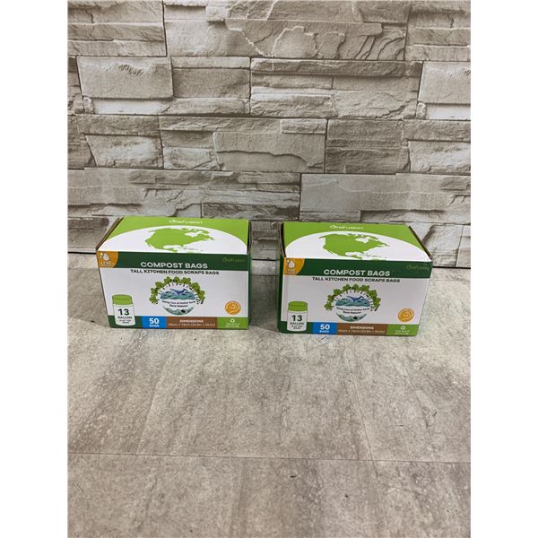 100 PCS - Compostable Trash Bags