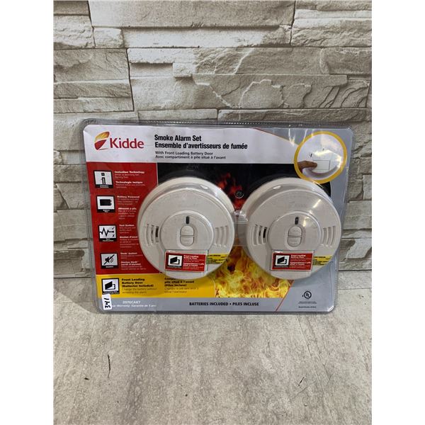 Kidde Smoke Alarm Set With Front Loading Battery Doors
