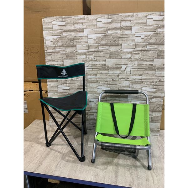 Lot Of 2 Folding Chairs