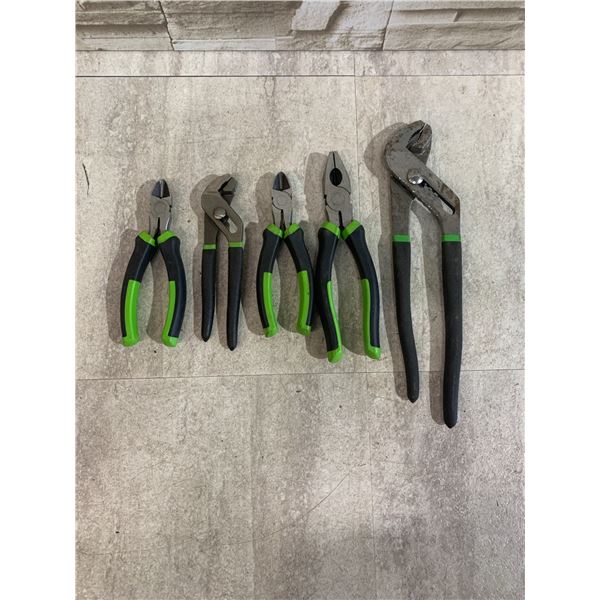 Lot Of 5 Pittsburg Pliers