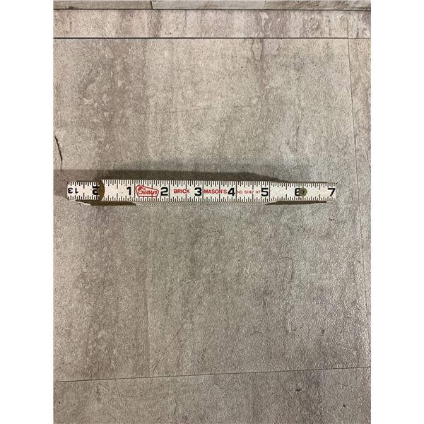 Crescent Lufkin Red End Engineer's Scale Wood Rule