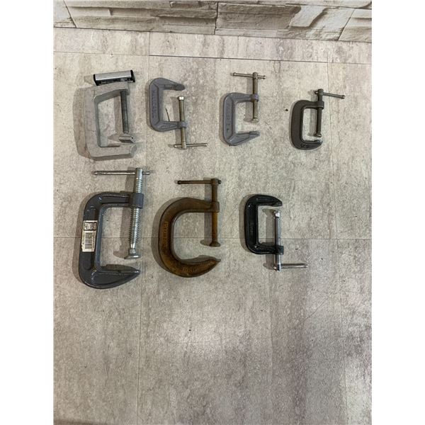Lot Of 7 C Clamps