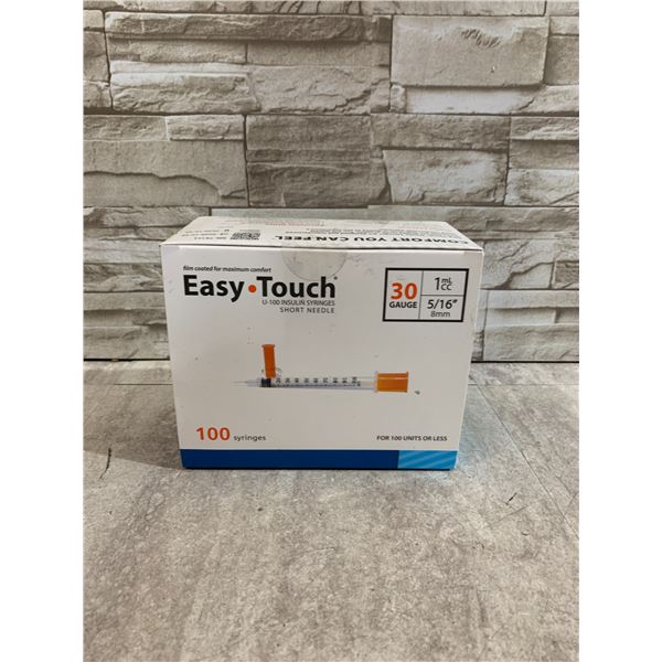 Easy Touch U-100 Insulin Syringes Short Needle - 100 units