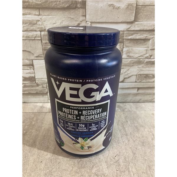Vega Performance Protein - Recovery Plant Based Protein Powder - Creamy Vanilla Flavour