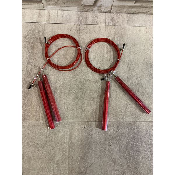 Lot Of 2 PowerSkip Fitness Exercise Speed Jump Ropes
