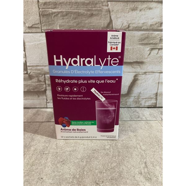 HydraLyte Effervescent Electrolyte Granules - 12x6g Packets