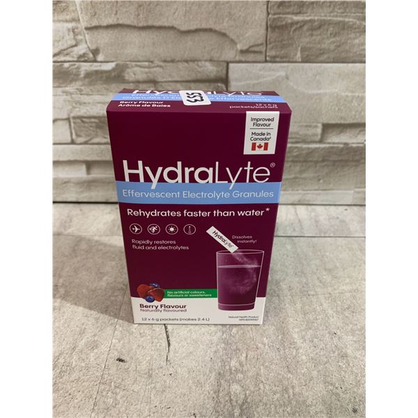 HydraLyte Effervescent Electrolyte Granules - 12x6g Packets