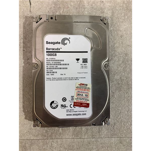 Seagate Barracuda 1TB 3.5in Internal Mechanical Hard Drive