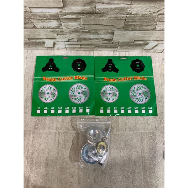 2 Pack Of 9in x 36 Teeth Carbide Tipped Brush Cutter Blades