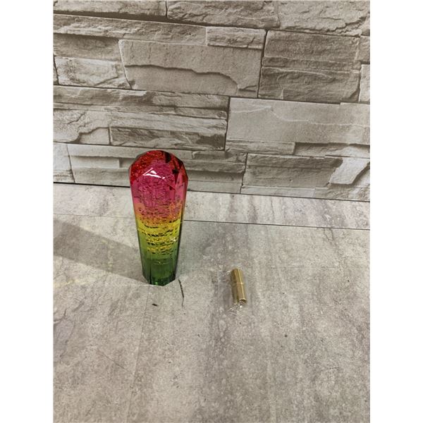 Green, Pink And Yellow Shift Stick For Manual Cars