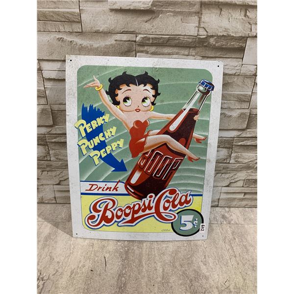 Drink Pepsi Cola Betty Boop Metal Sign