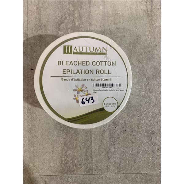 JJ Autumn Bleached Cotton Epilation Roll