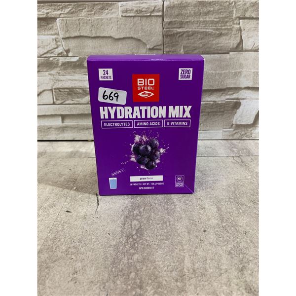 BioSteel Hydration Mix - Grape Flavour - 24 Packets