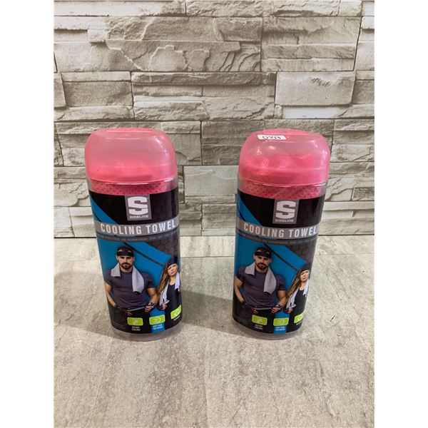 Lot Of 2 Sideline Cooling Towels - Pink