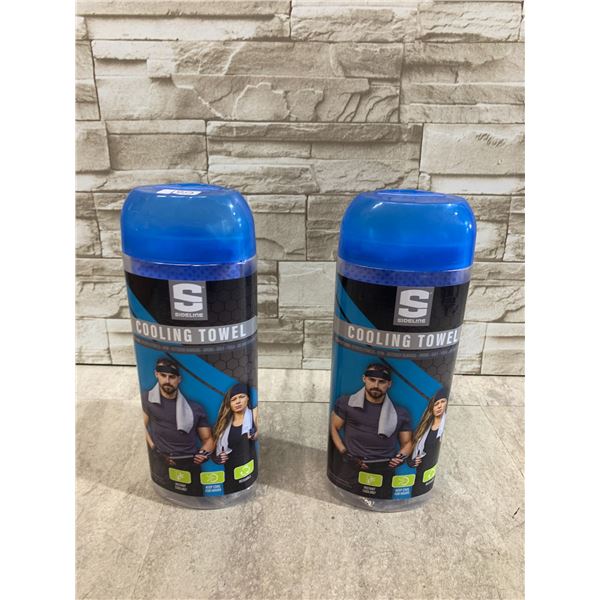 Lot Of 2 Sideline Cooling Towels - Blue