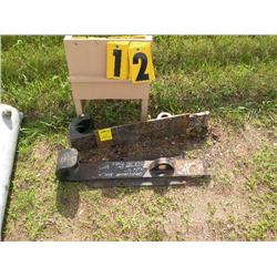 quick-tach brackets for CAT loader