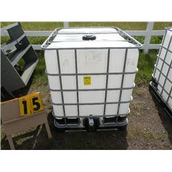 300 gallon water tank w/valve