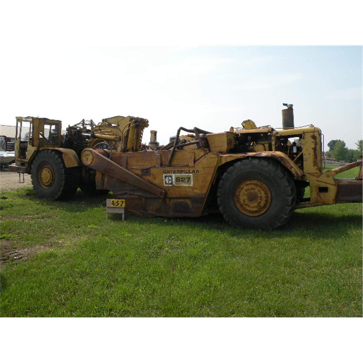Cat 627 twin engine scraper