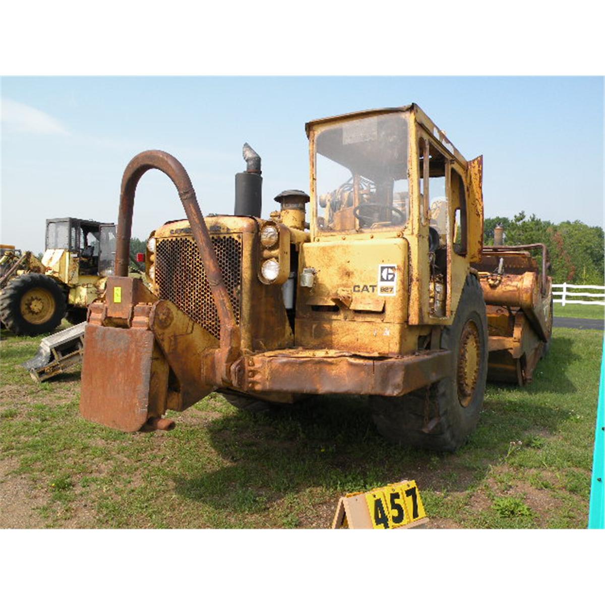 Cat 627 twin engine scraper