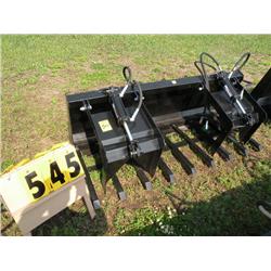 73" twin cylinder grapple bucket