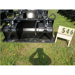 73" twin cylinder grapple bucket