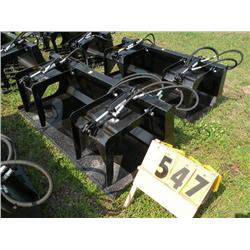 73" twin cylinder grapple bucket