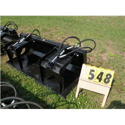 73" twin cylinder grapple bucket